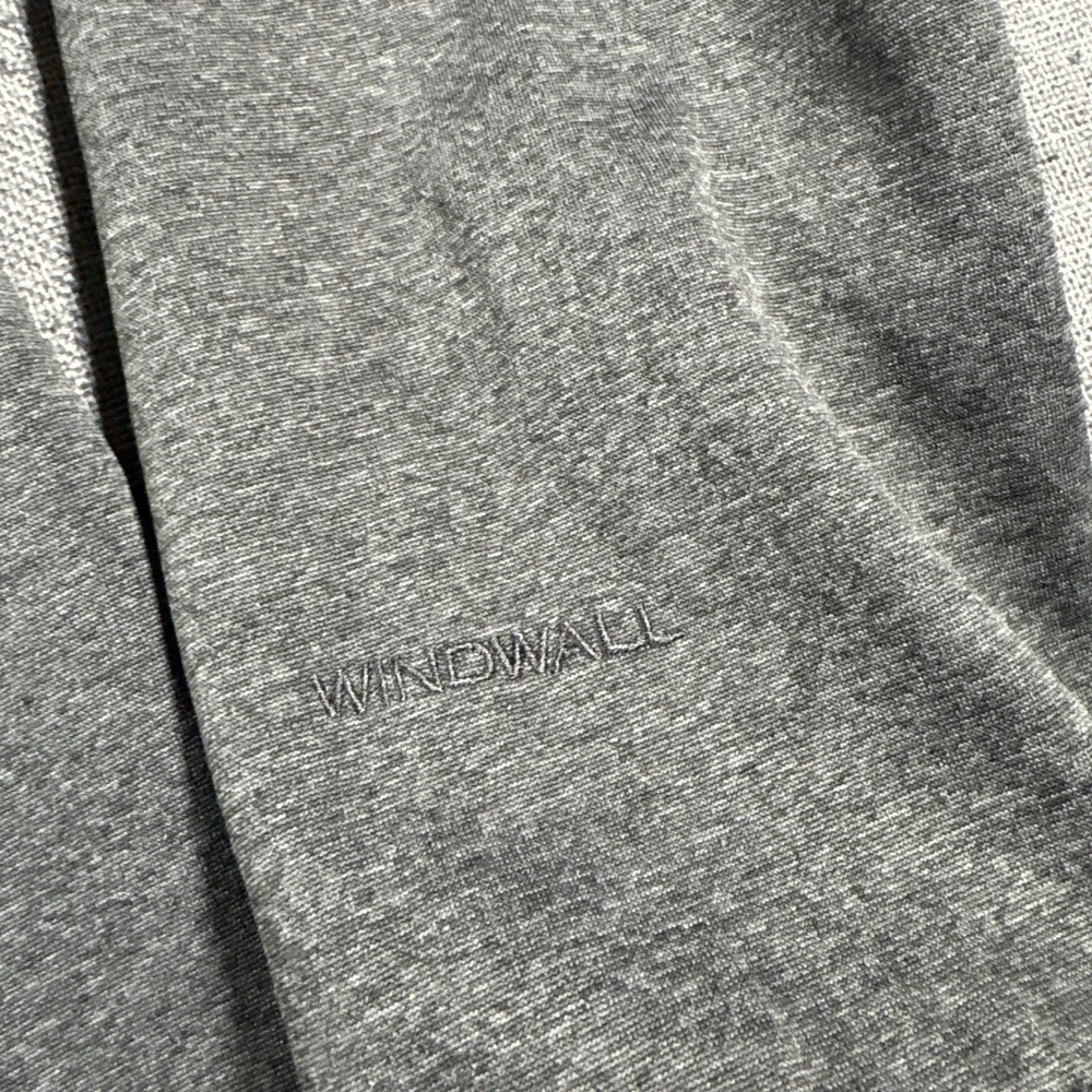 The North Face WindWall Jacket Women L Gray Full Zip Softshell Trail Embroidered